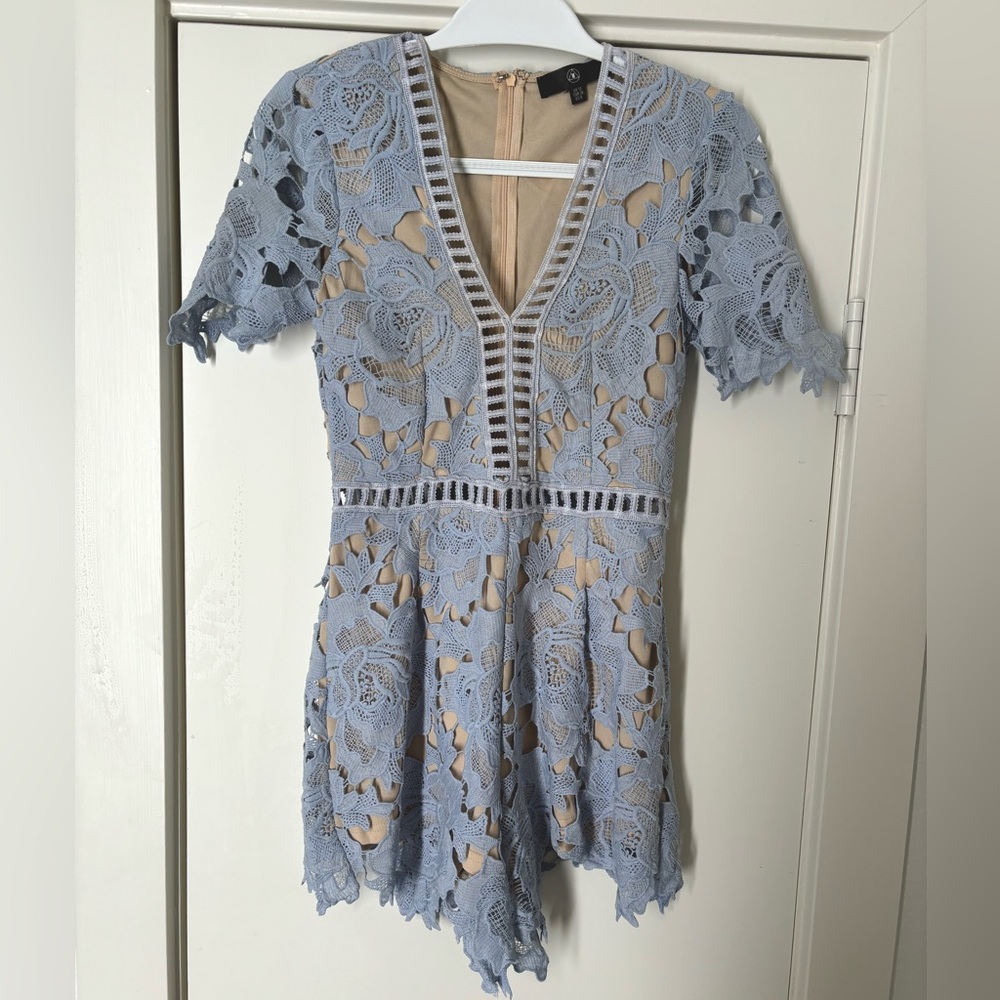 Nordstrom Blue Lace Romper